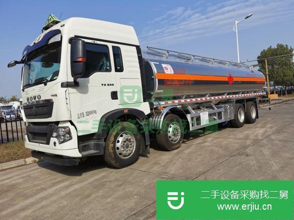 山西出售二手中國(guó)重汽油罐車前四后八鋁合金運(yùn)油車