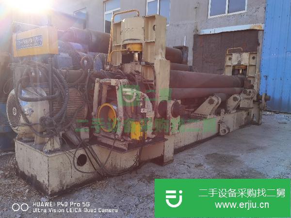 北京出售二手實心W11S-12*3200液壓數顯全自動卷板機