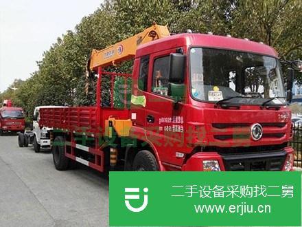 甘肅出售二手東風D913底盤上裝徐工8噸隨車吊