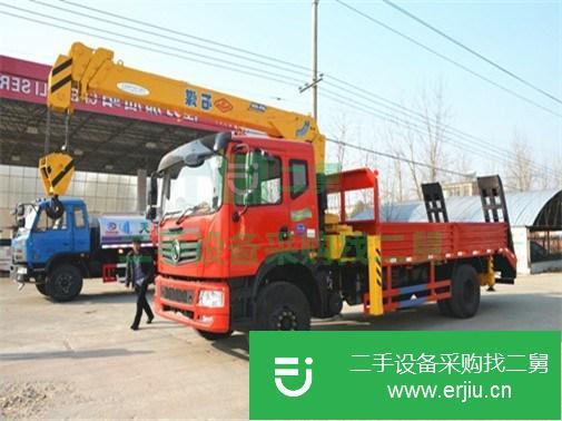 陜西出售二手東風8噸石煤隨車吊帶爬梯 可分期