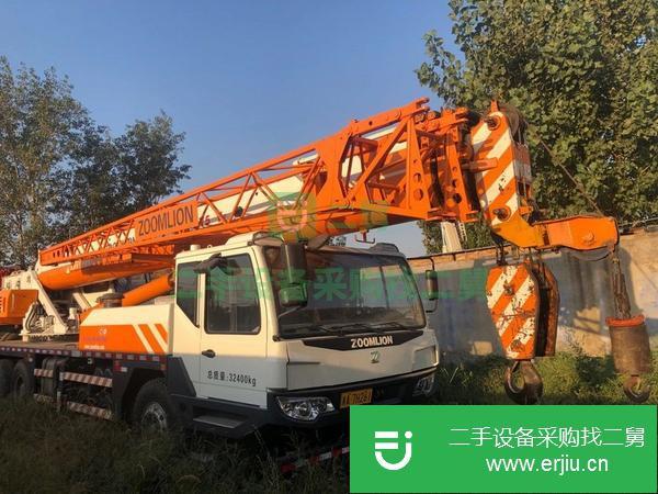 浙江出售二手15年中聯(lián)橙色關(guān)愛汽車吊