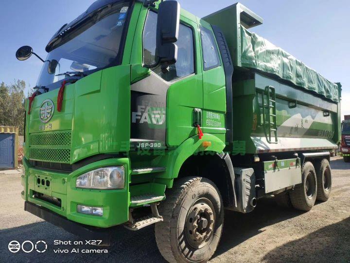出售19年提車使用的解放J6p后八輪自卸車，全車原版