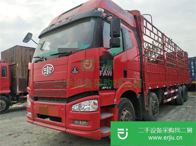 江西出售二手一汽解放J6P前四后八高欄貨車