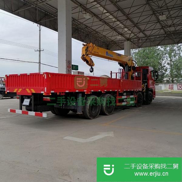 湖北出售二手東風暢行前四后八徐工14噸雙聯泵隨車吊