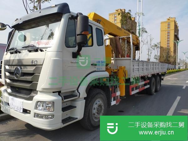 吉林出售二手12噸后八輪隨車吊