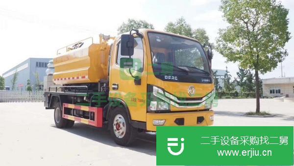 浙江出售二手東風多利卡5方高壓清洗吸污車