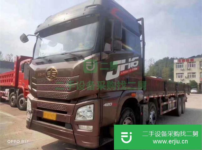 江西出售二手青島解放JH6前四后八平板車
