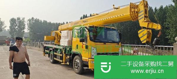 河南出售二手福康凱馬12噸汽車吊