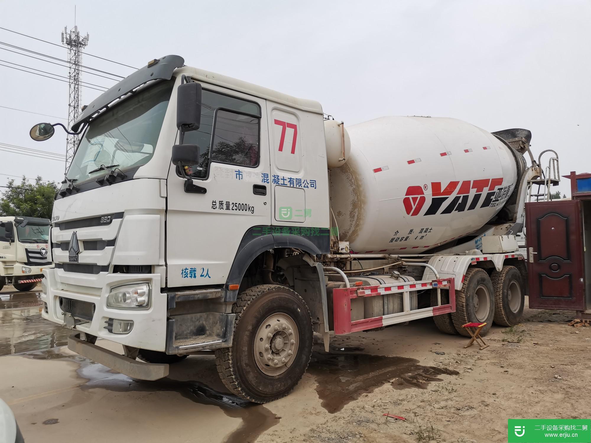 山東出售二手重汽豪沃380馬力攪拌車(chē)
