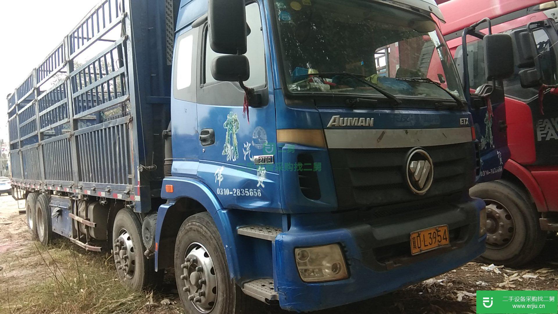 山東出售二手歐曼前四后八高欄載貨車