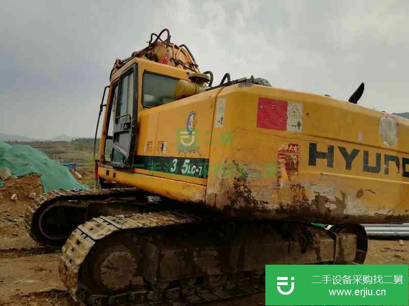 河北出售二手現代R335LC-7挖掘機