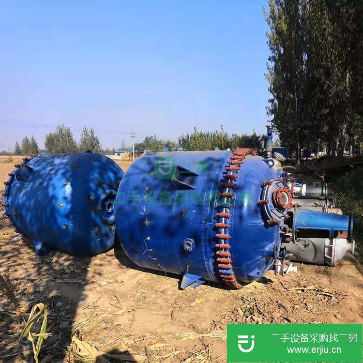 山東出售二手20立方搪瓷反應釜