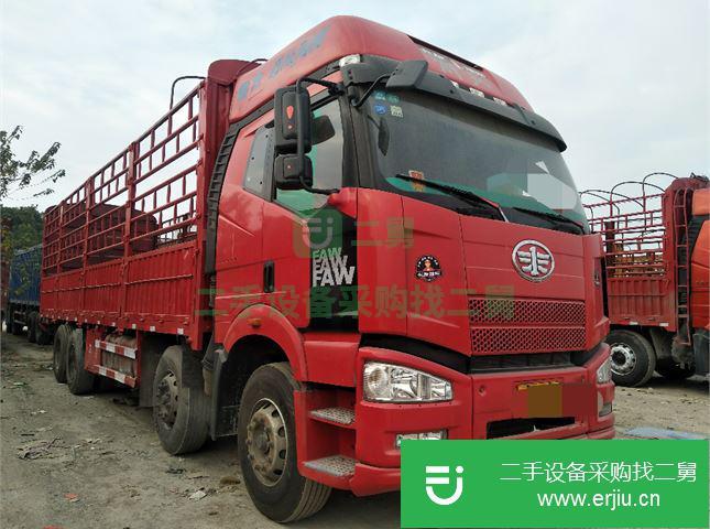 江西出售二手一汽解放J6P前四后八高欄貨車