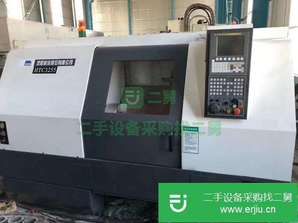 廣東出售二手沈陽HTC3255數控斜身車床12寸卡盤