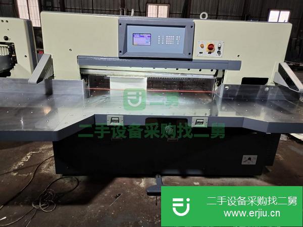 浙江出售二手國威1300雙導軌程控切紙機