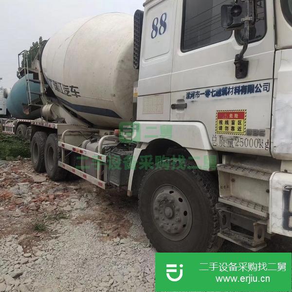 貴州出售二手德龍大十四方混凝土攪拌車，國五排放