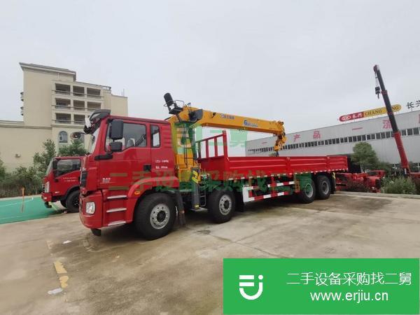 廣西出售二手陜汽德龍前四后八隨車吊