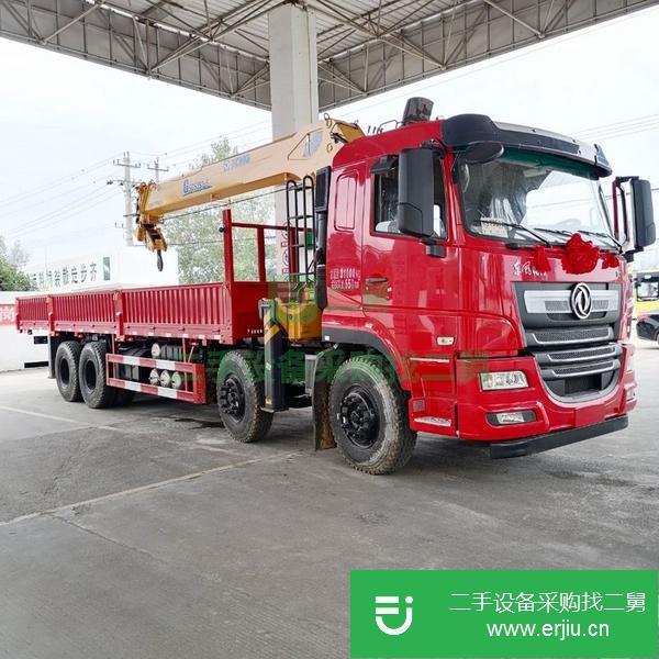 湖北出售二手東風暢行前四后八徐工14噸雙聯泵隨車吊