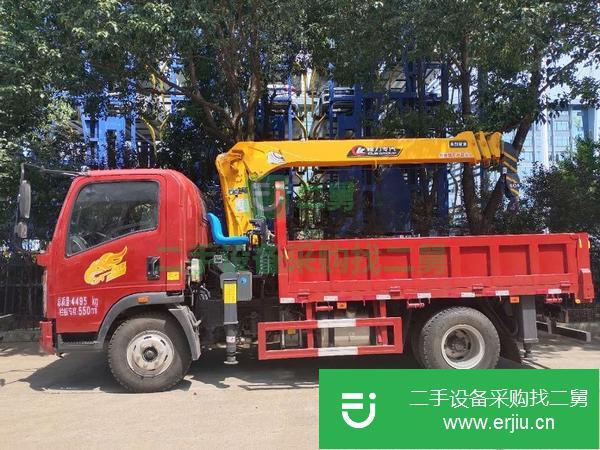 河南出售二手重汽豪曼藍(lán)牌隨車吊 包上戶