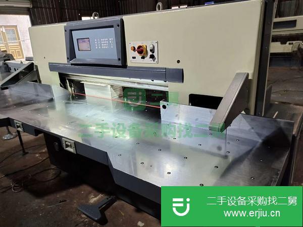 浙江出售二手國威1300雙導軌程控切紙機