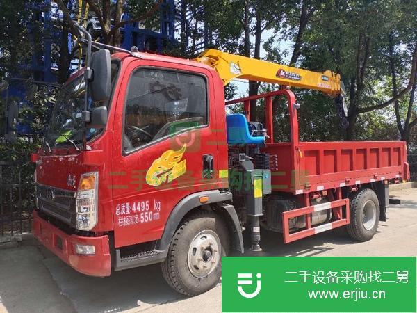 河南出售二手重汽豪曼藍(lán)牌隨車吊 包上戶
