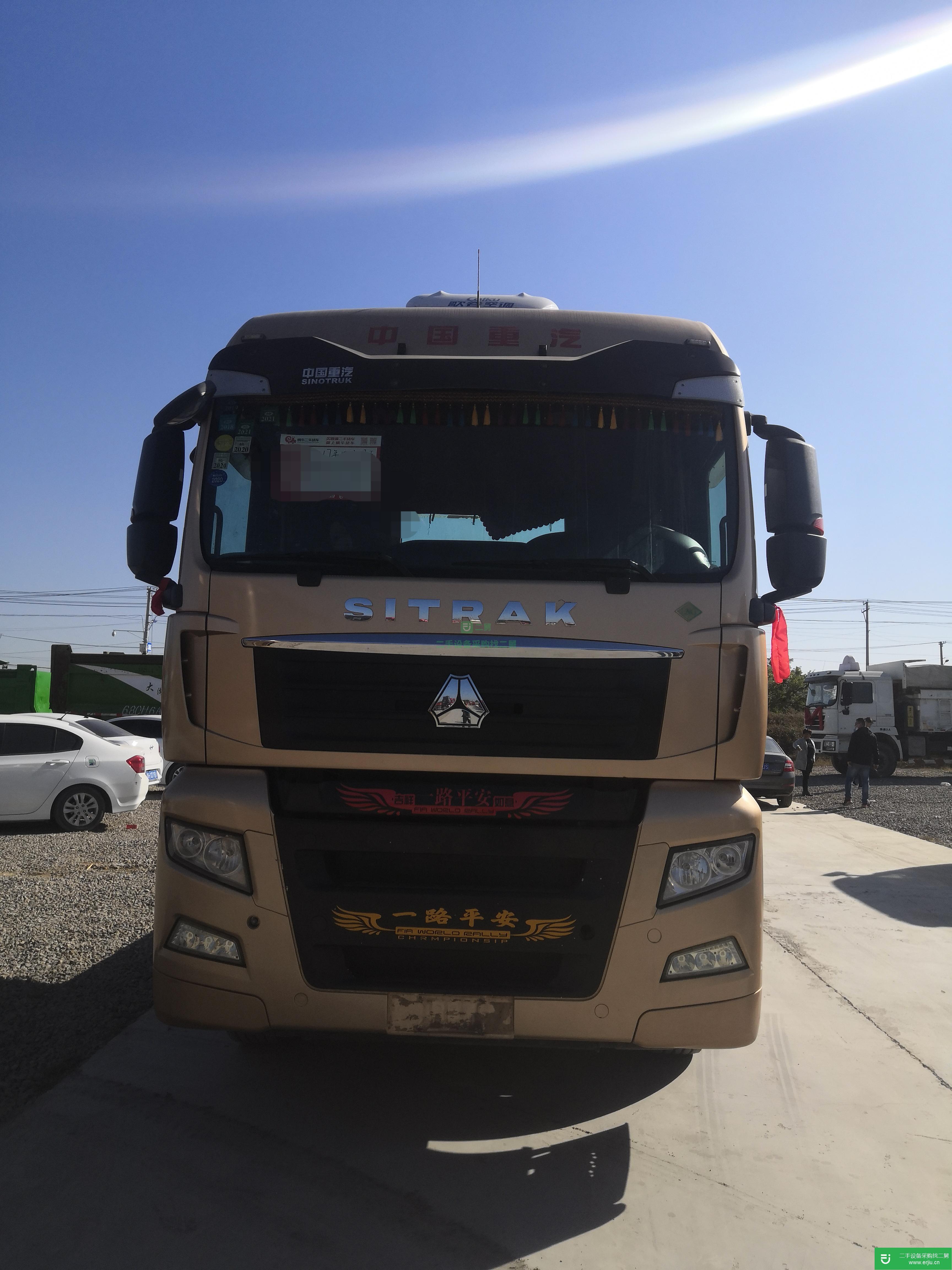 山東出售二手重汽汕德卡430馬力牽引車