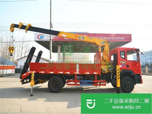 陜西出售二手東風8噸石煤隨車吊帶爬梯 可分期