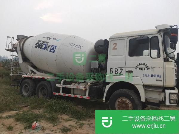 河南出售二手2014年德龍大12方攪拌車