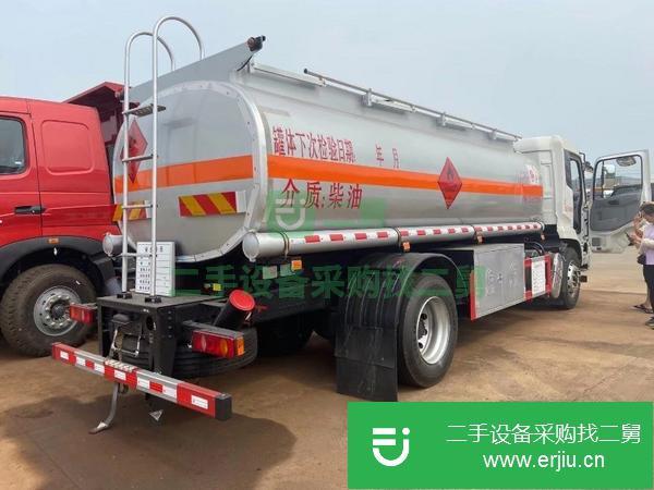 江西出售二手柳汽乘龍小三軸20.5方鋁合金油罐車