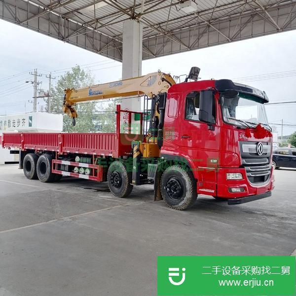 湖北出售二手東風暢行前四后八徐工14噸雙聯泵隨車吊