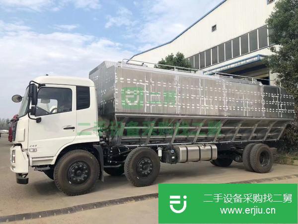 廣東出售二手鋁合金罐裝散裝飼料運輸車
