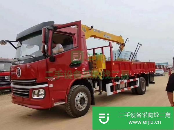湖北出售二手陜汽單橋隨車吊玉柴180馬力8檔變速箱