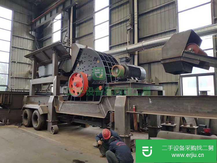 河南出售二手天宇重工鄂式移動(dòng)破碎機(jī)
