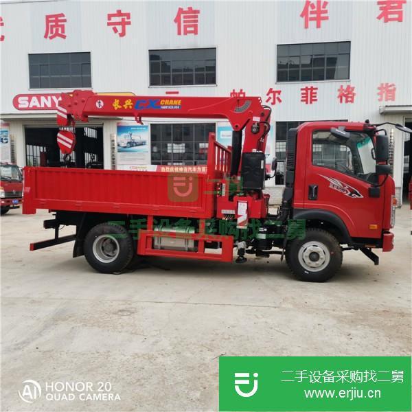 湖北出售二手解放2噸隨車吊