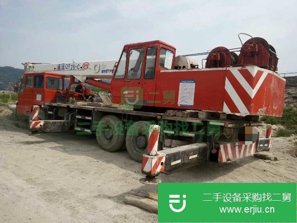廣西出售二手浦沅25噸汽車吊