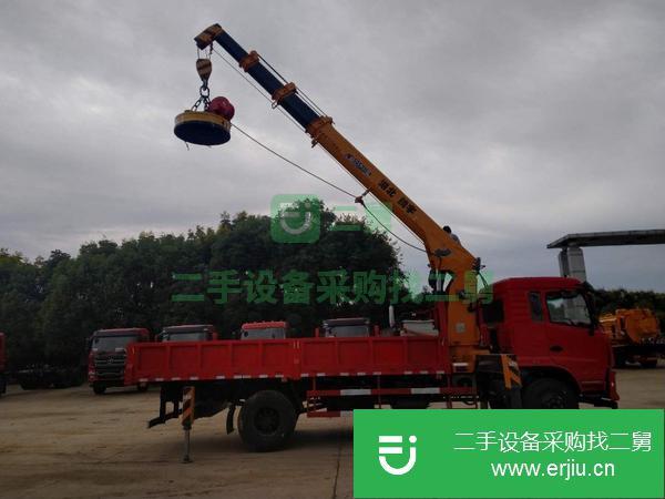 重慶出售二手東風(fēng)10噸隨車吊按揭分期付款