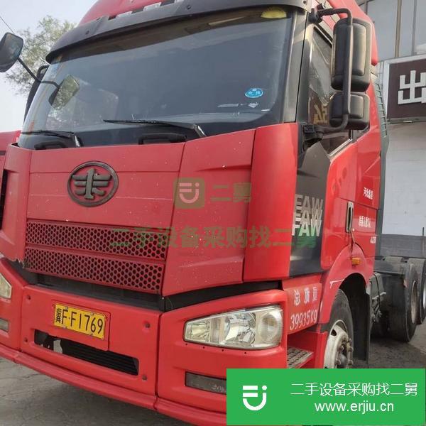 河北出售二手解放420馬力雙驅牽引車車況精品原版