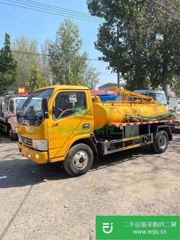 山東出售二手水循環藍牌4方吸糞車