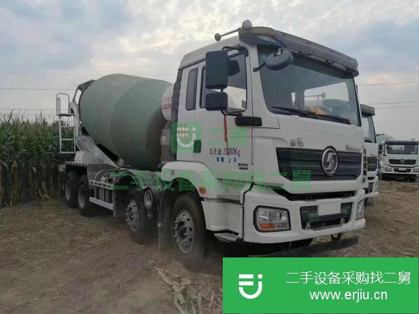 陜西出售二手德龍輕量化攪拌車340馬力濰柴動力