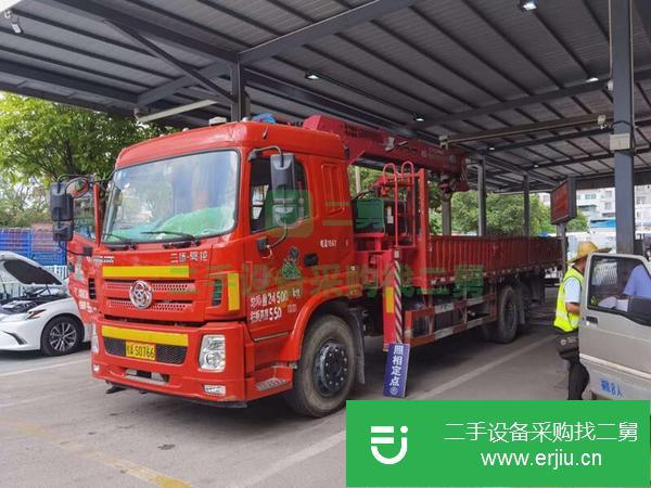 湖北出售二手古河8噸4節臂220馬力隨車吊