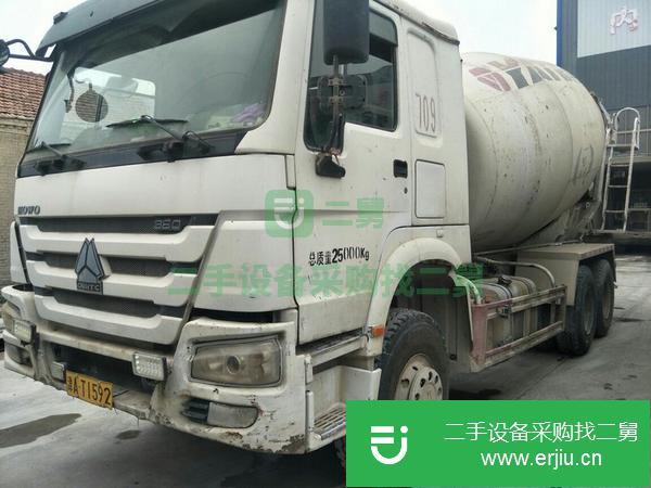 天津出售二手豪沃15方攪拌車