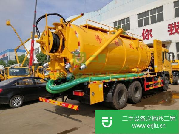 湖北出售二手東風天龍清洗吸污車