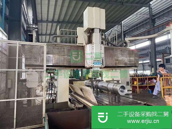 浙江出售二手大隈4x2.2米數(shù)控龍門銑床