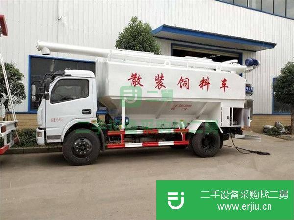 湖北出售二手12方散裝飼料運輸車150馬力發動機國六排放