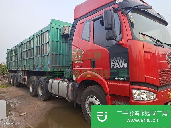 河北出售二手解放350馬力國五半掛車車況精品