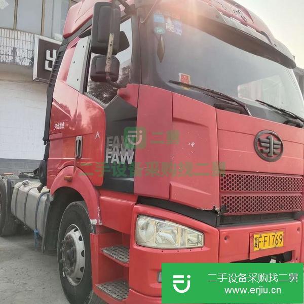 河北出售二手解放420馬力雙驅牽引車車況精品原版
