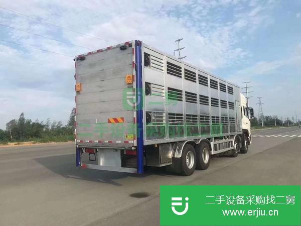 湖北出售二手東風天龍高端鋁合金畜禽運輸車