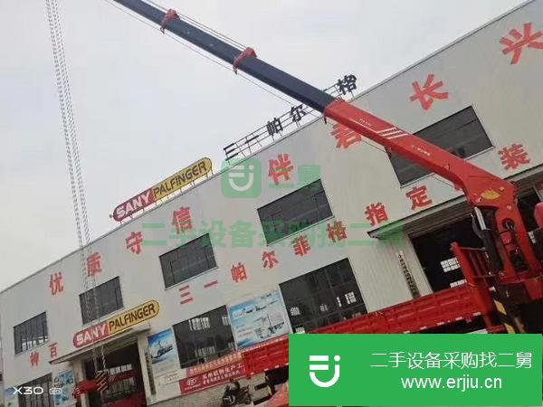 湖北出售二手后八輪三一12噸5節臂隨車吊可上戶可分期