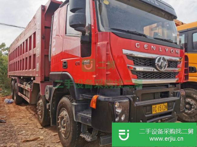 江西出售二手上汽紅巖前四后八自卸車
