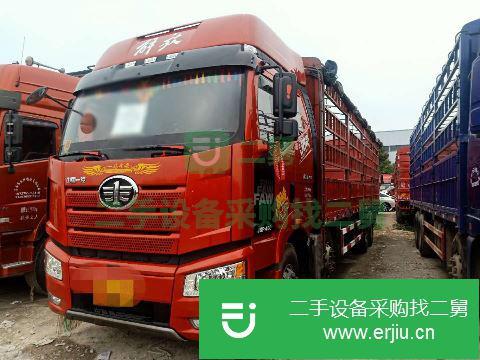 江西出售二手一汽解放J6P前四后八倉欄式載貨車